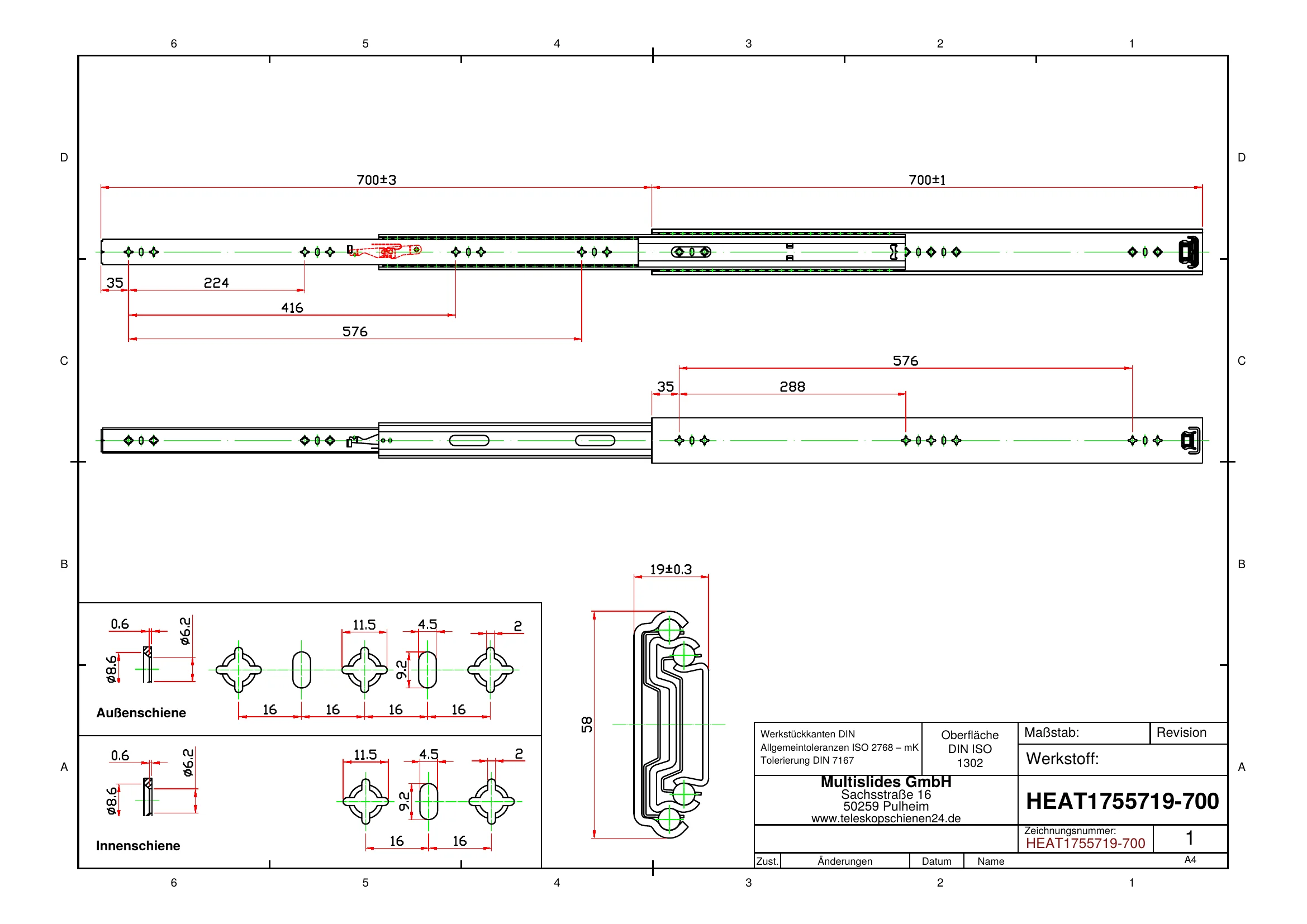 Technische Zeichnung HEAT1755719-700