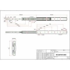 Schwerlastauszug DC2307619-863mm