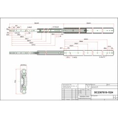 Schwerlastauszug DC2307619-1524mm